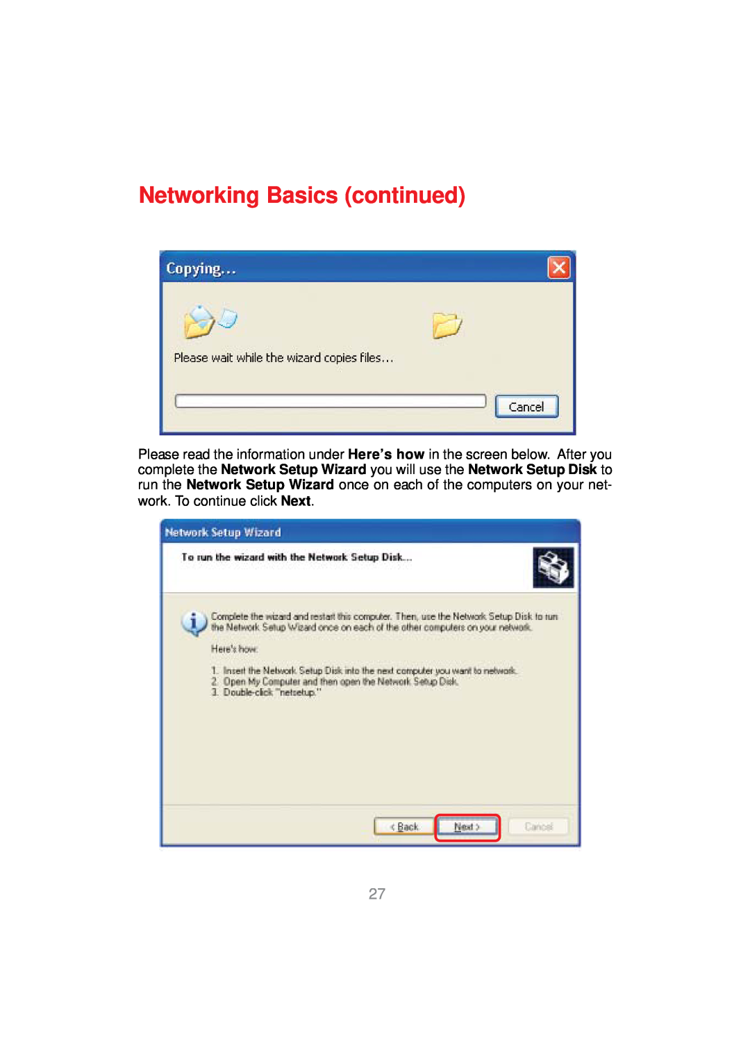 D-Link DWL-AG530 manual Networking Basics continued 