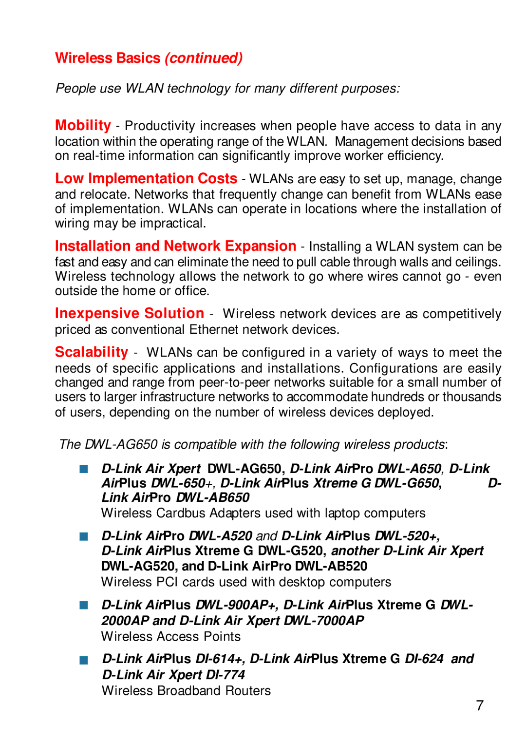 D-Link DWL-AG650 manual Wireless Basics 