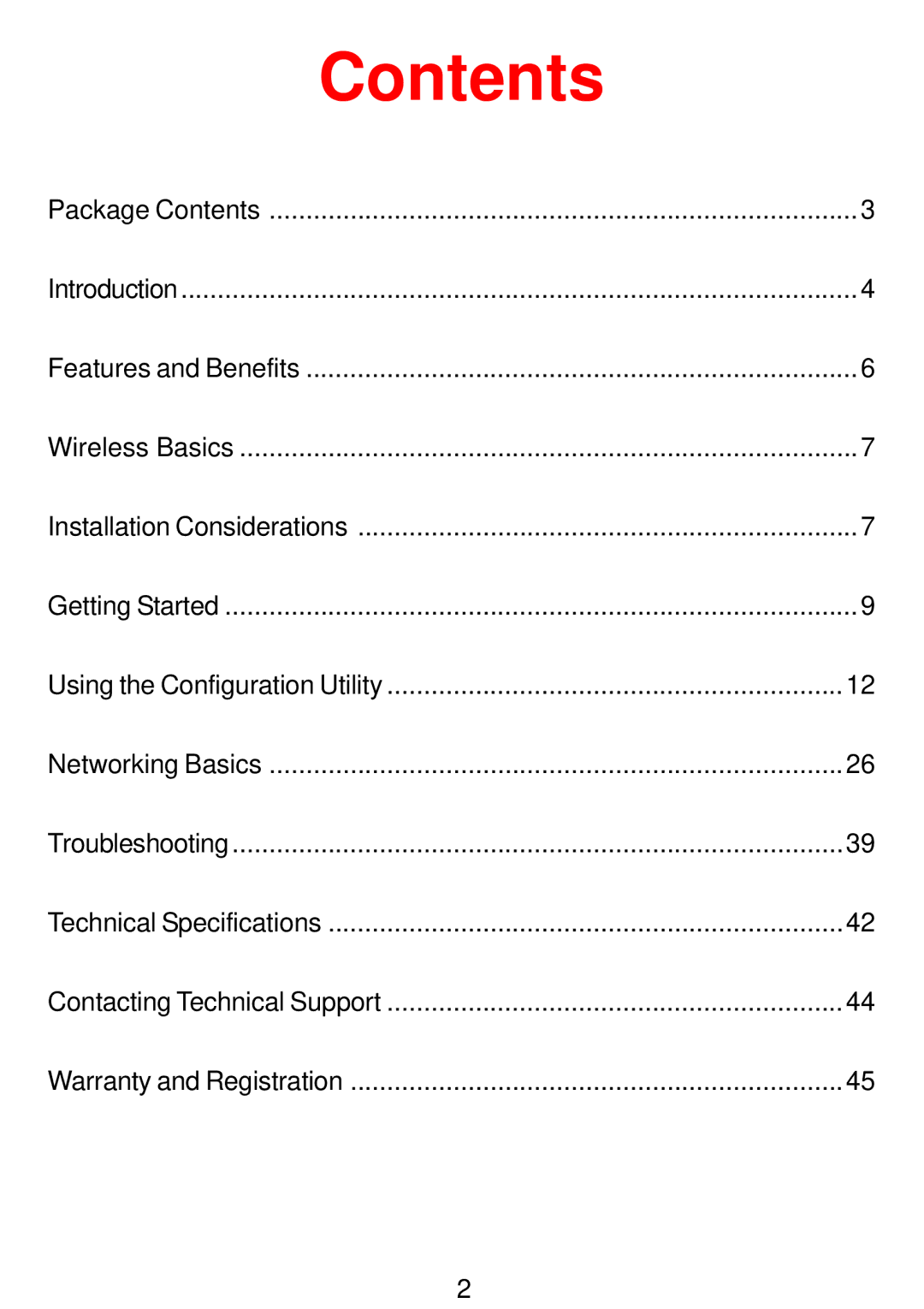 D-Link DWL-G132 manual Contents 