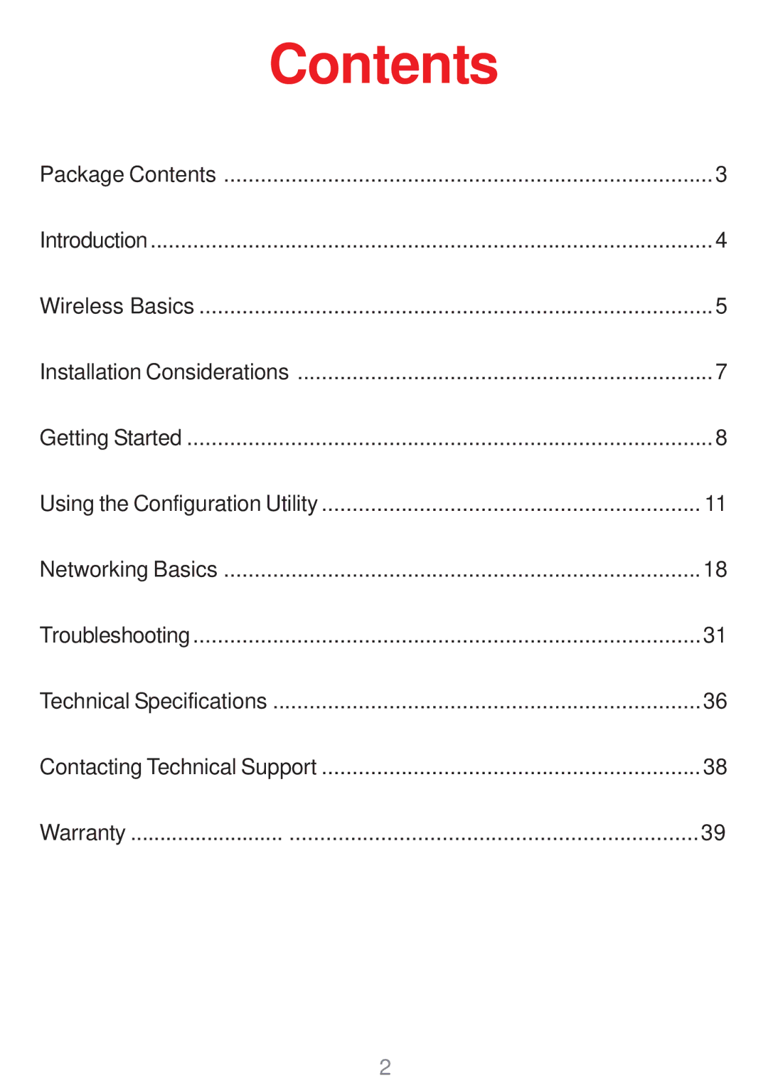 D-Link DWL-G510 manual Contents 