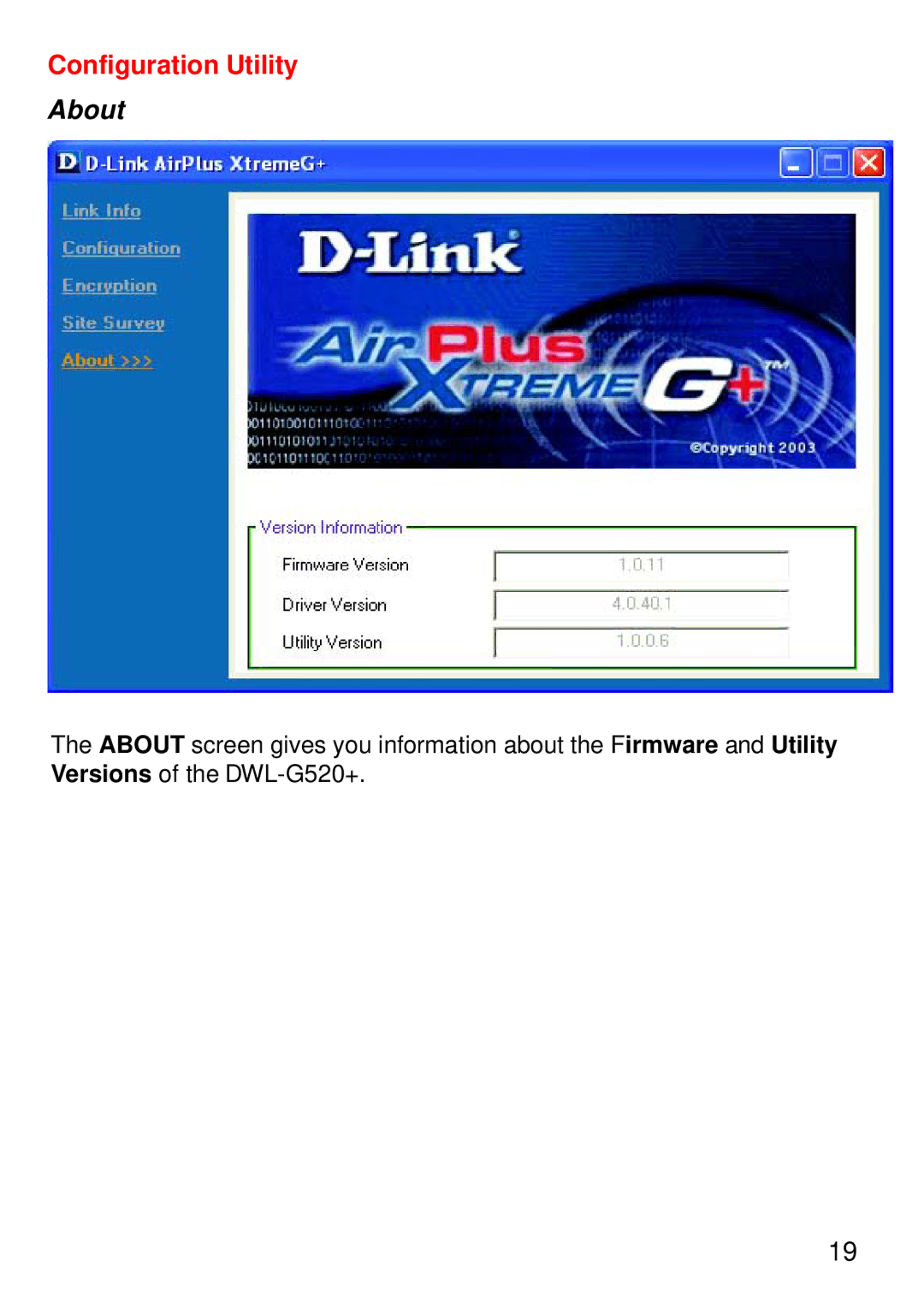 D-Link DWL-G520+ manual About 