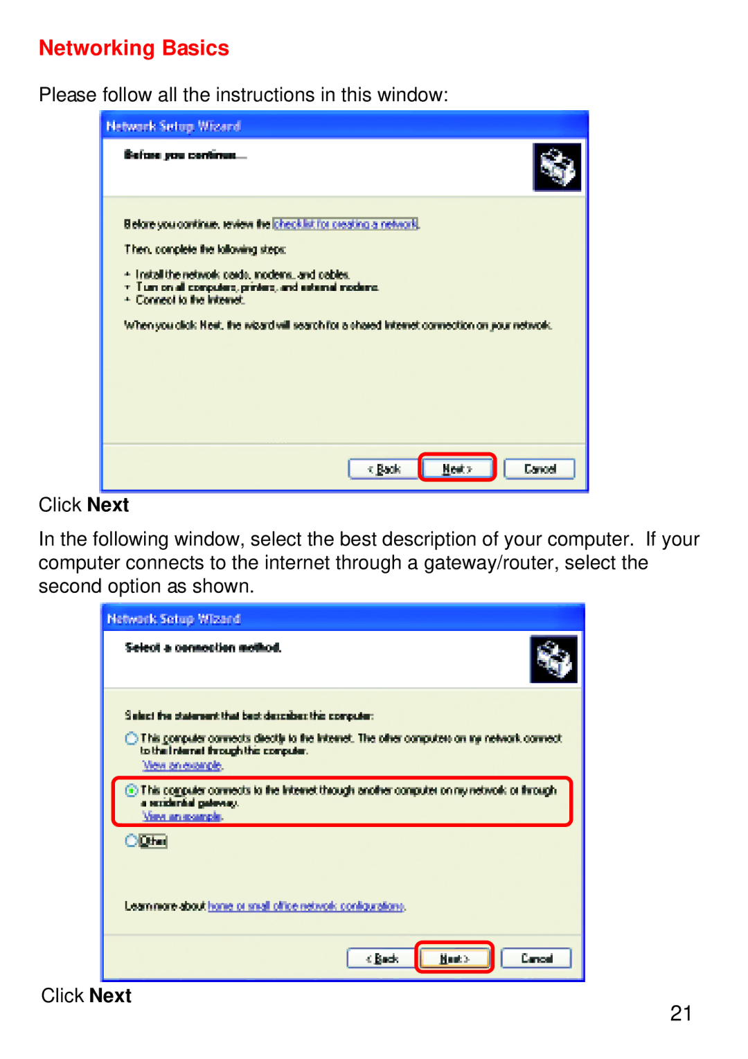 D-Link DWL-G520+ manual Networking Basics 