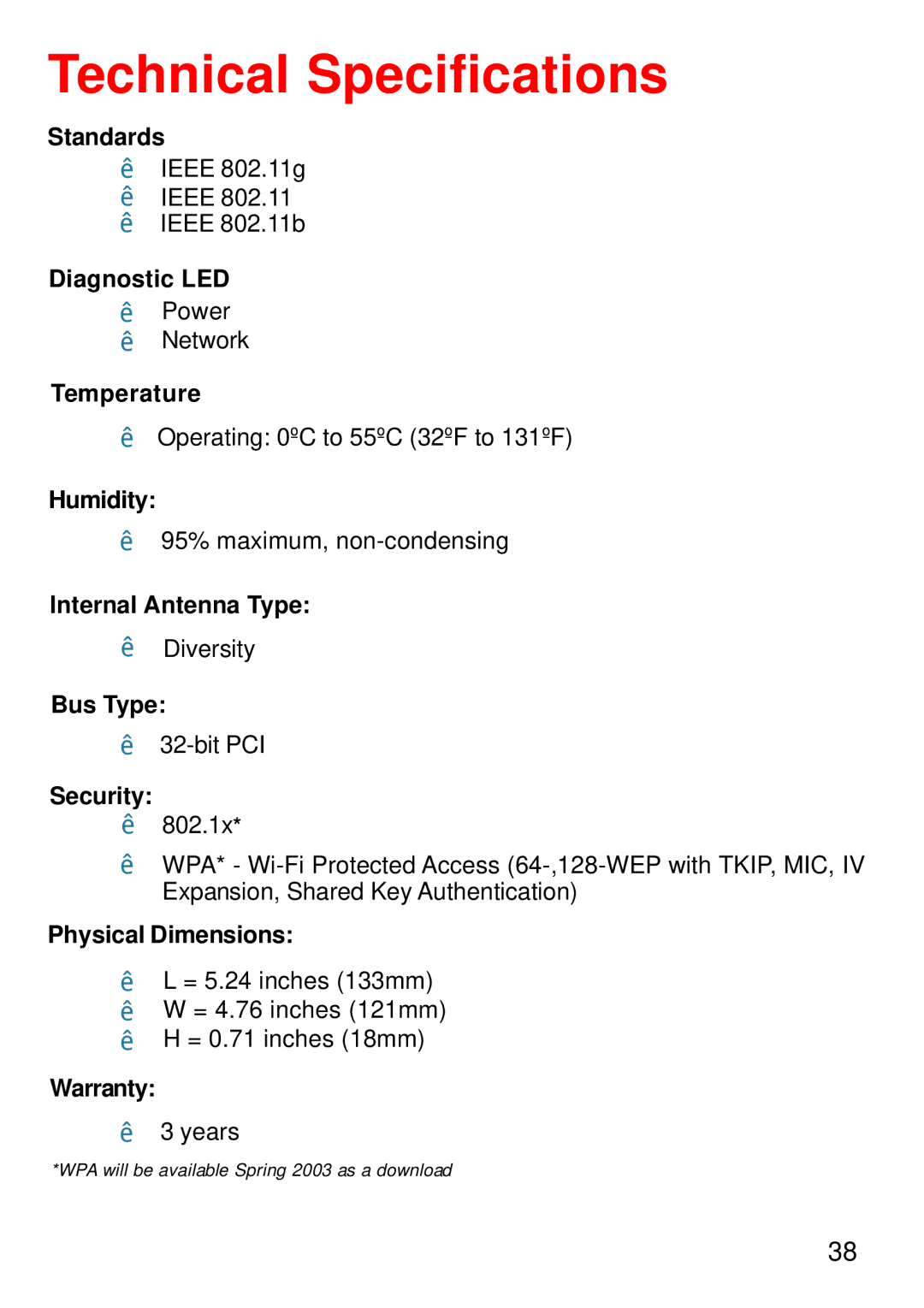 D-Link DWL-G520+ manual Technical Specifications 