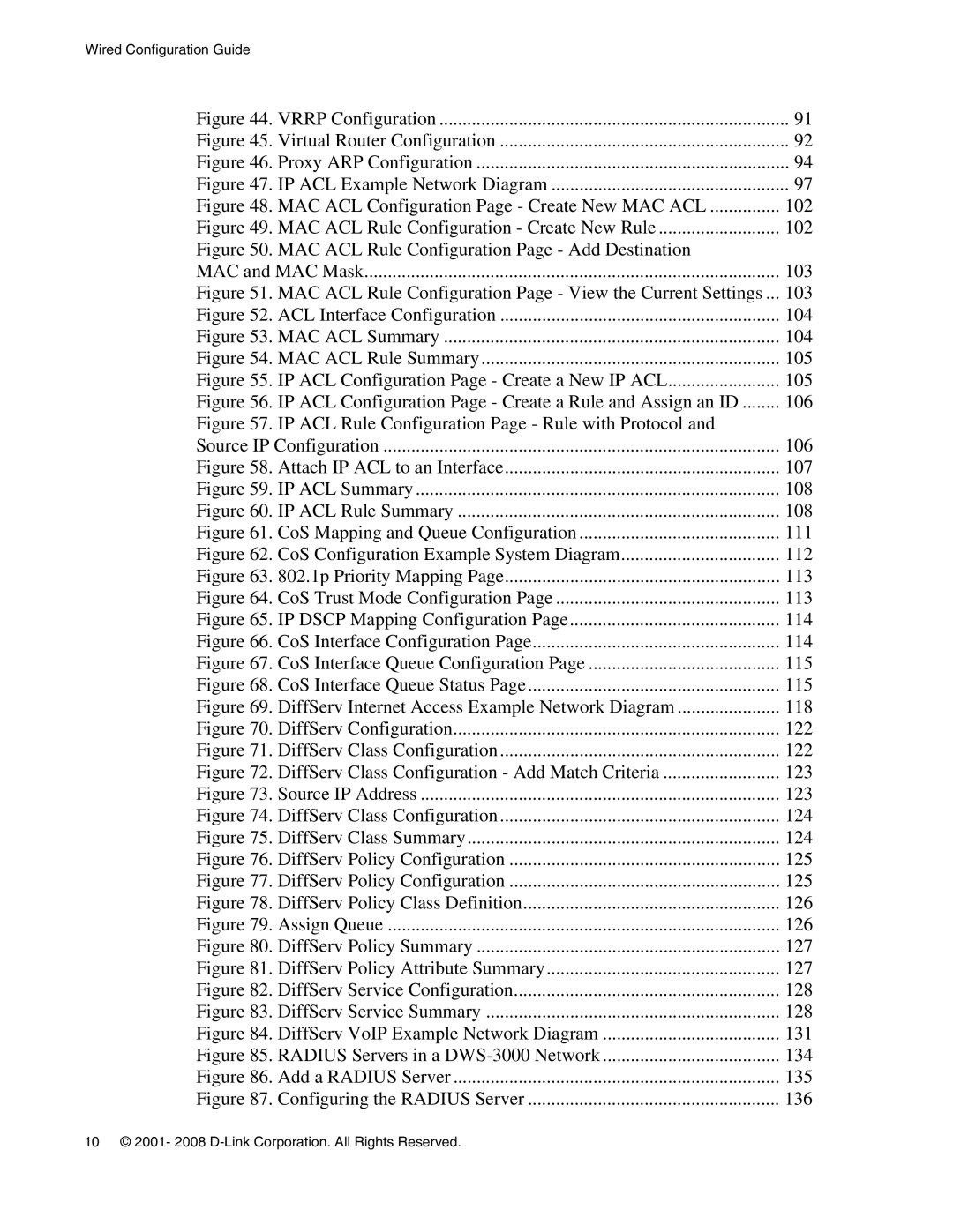 D-Link DWS-3000 manual Vrrp Configuration 