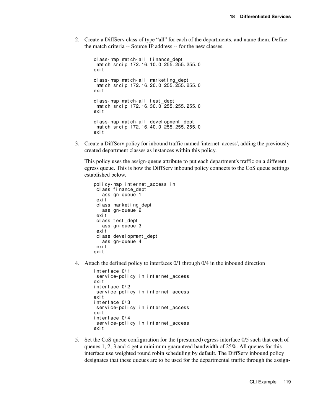 D-Link DWS-3000 manual Differentiated Services 