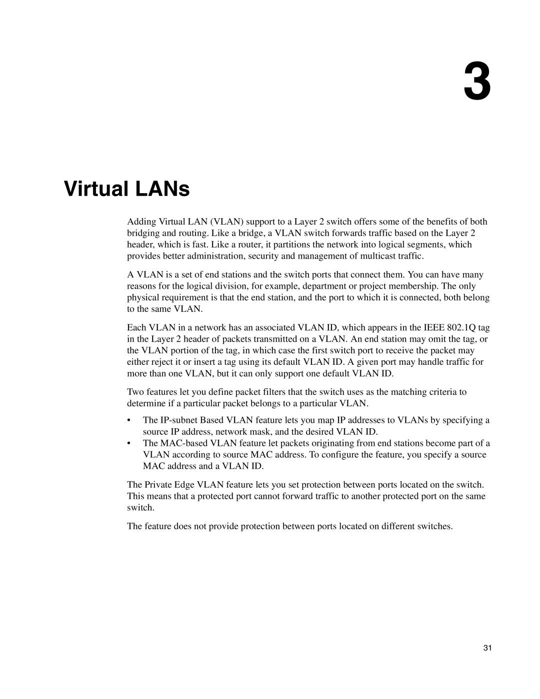 D-Link DWS-3000 manual Virtual LANs 