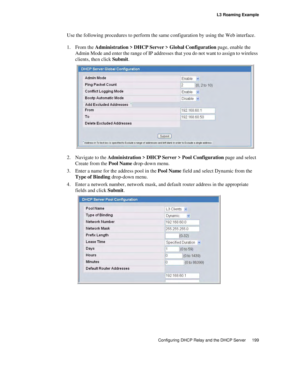 D-Link DWS 3000 user manual L3 Roaming Example 