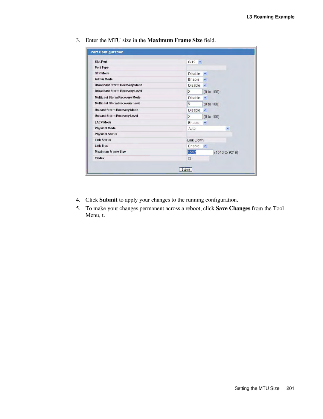 D-Link DWS 3000 user manual Setting the MTU Size 