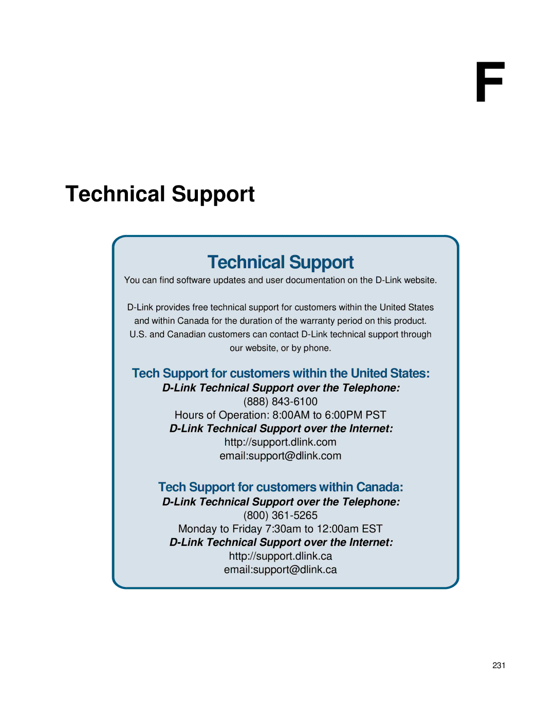 D-Link DWS 3000 user manual Technical Support 