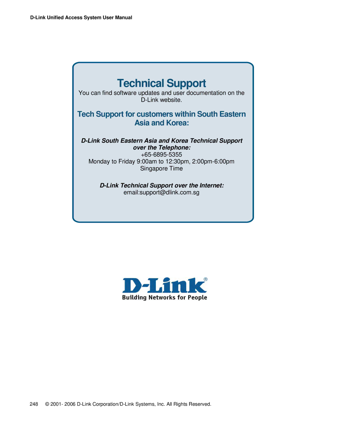 D-Link DWS 3000 user manual Emailsupport@dlink.com.sg 