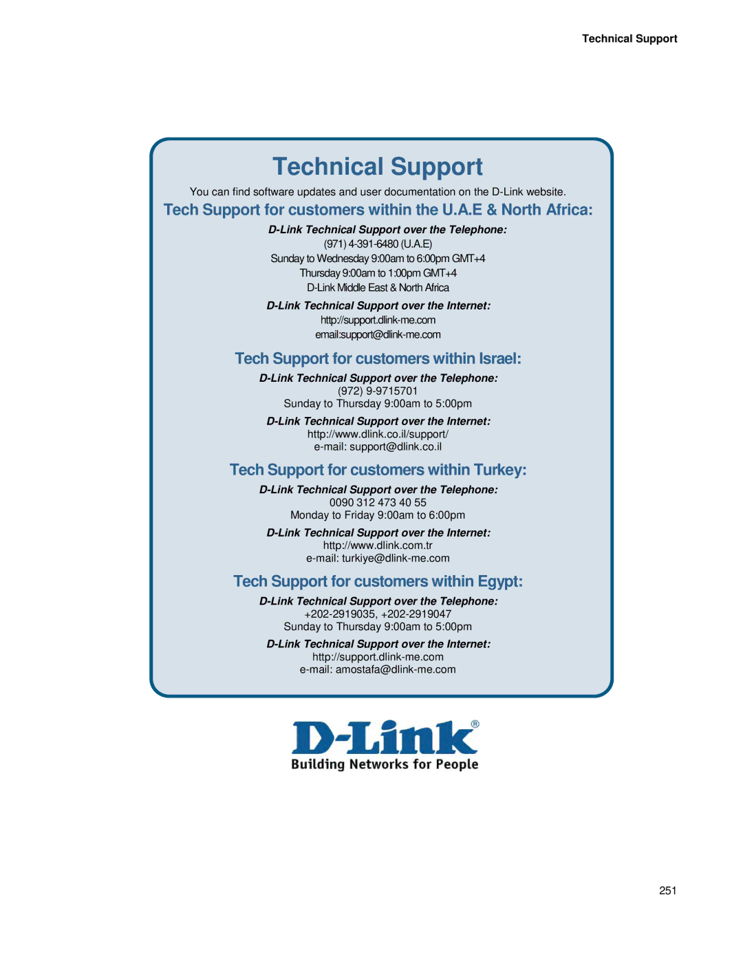 D-Link DWS 3000 user manual Technical Support 