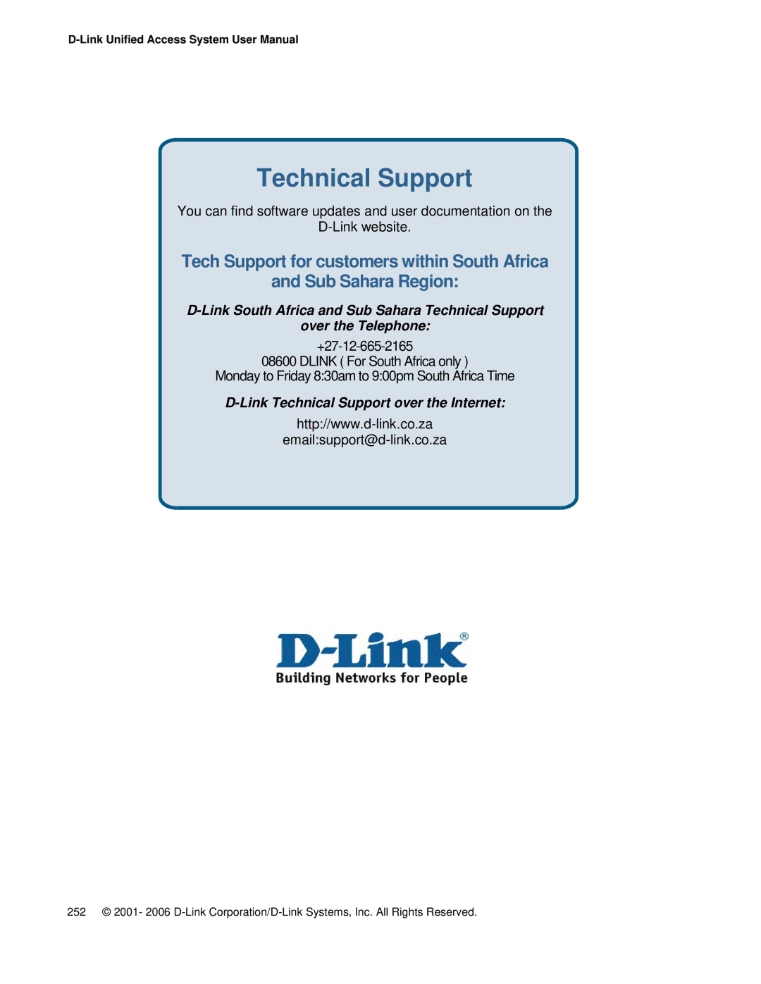 D-Link DWS 3000 user manual Emailsupport@d-link.co.za 