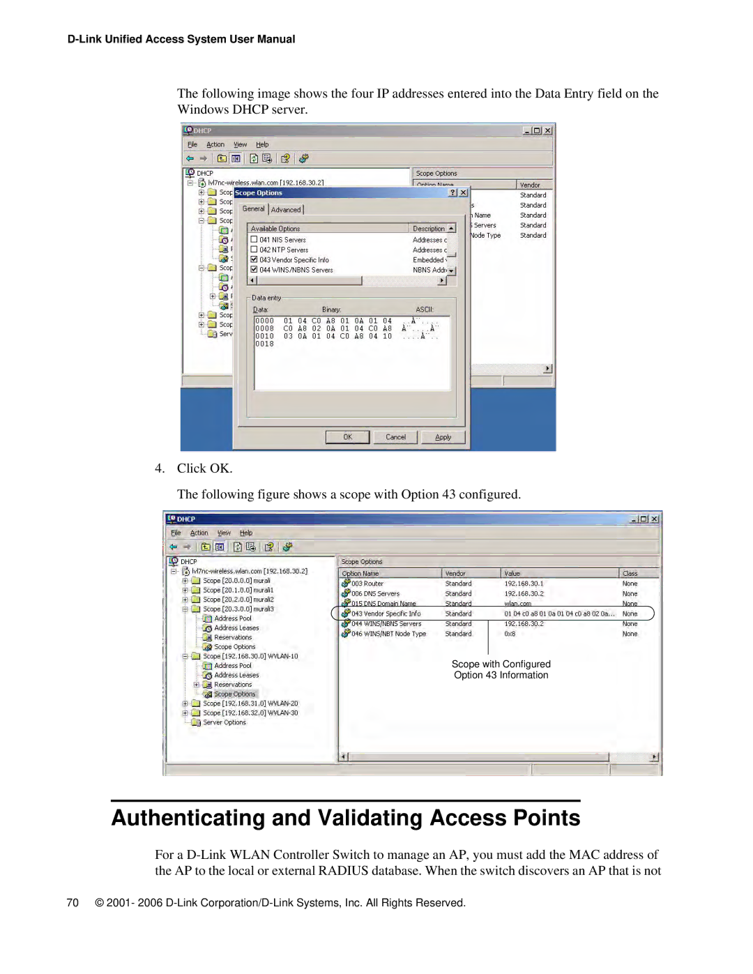 D-Link DWS 3000 user manual Authenticating and Validating Access Points 