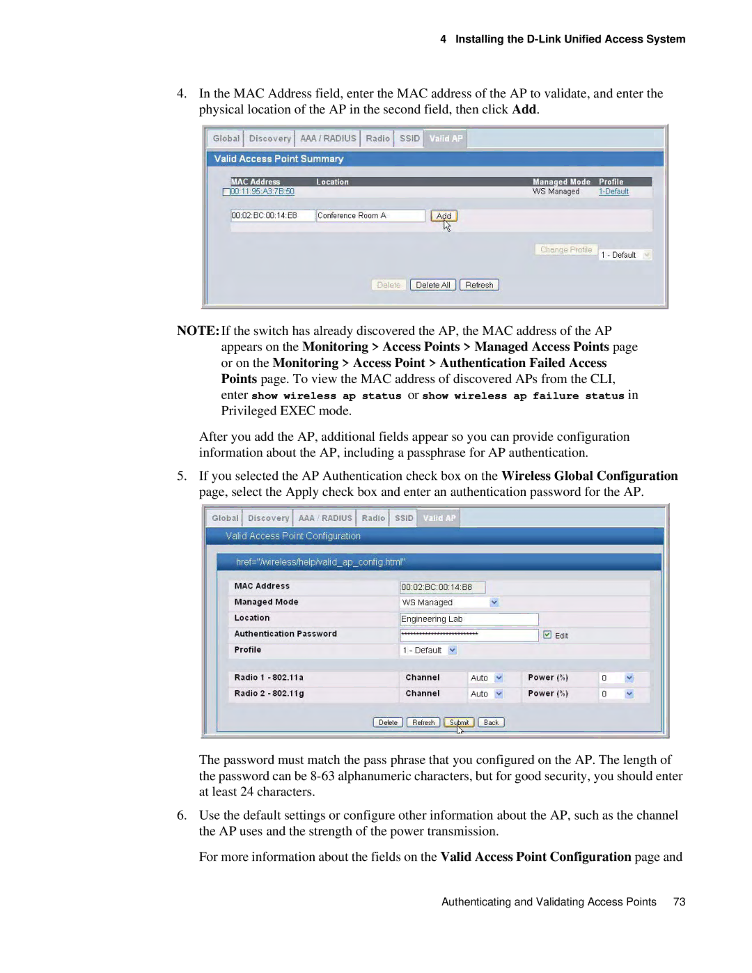 D-Link DWS 3000 user manual Installing the D-Link Unified Access System 