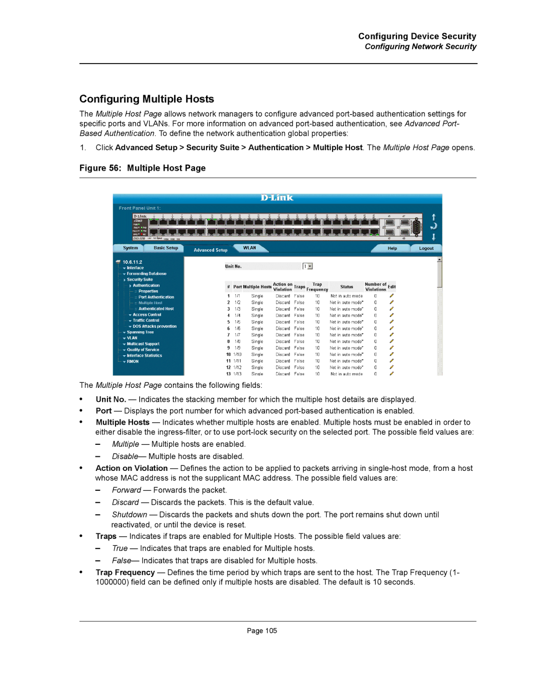 D-Link DWS/DXS-3200 manual Configuring Multiple Hosts 