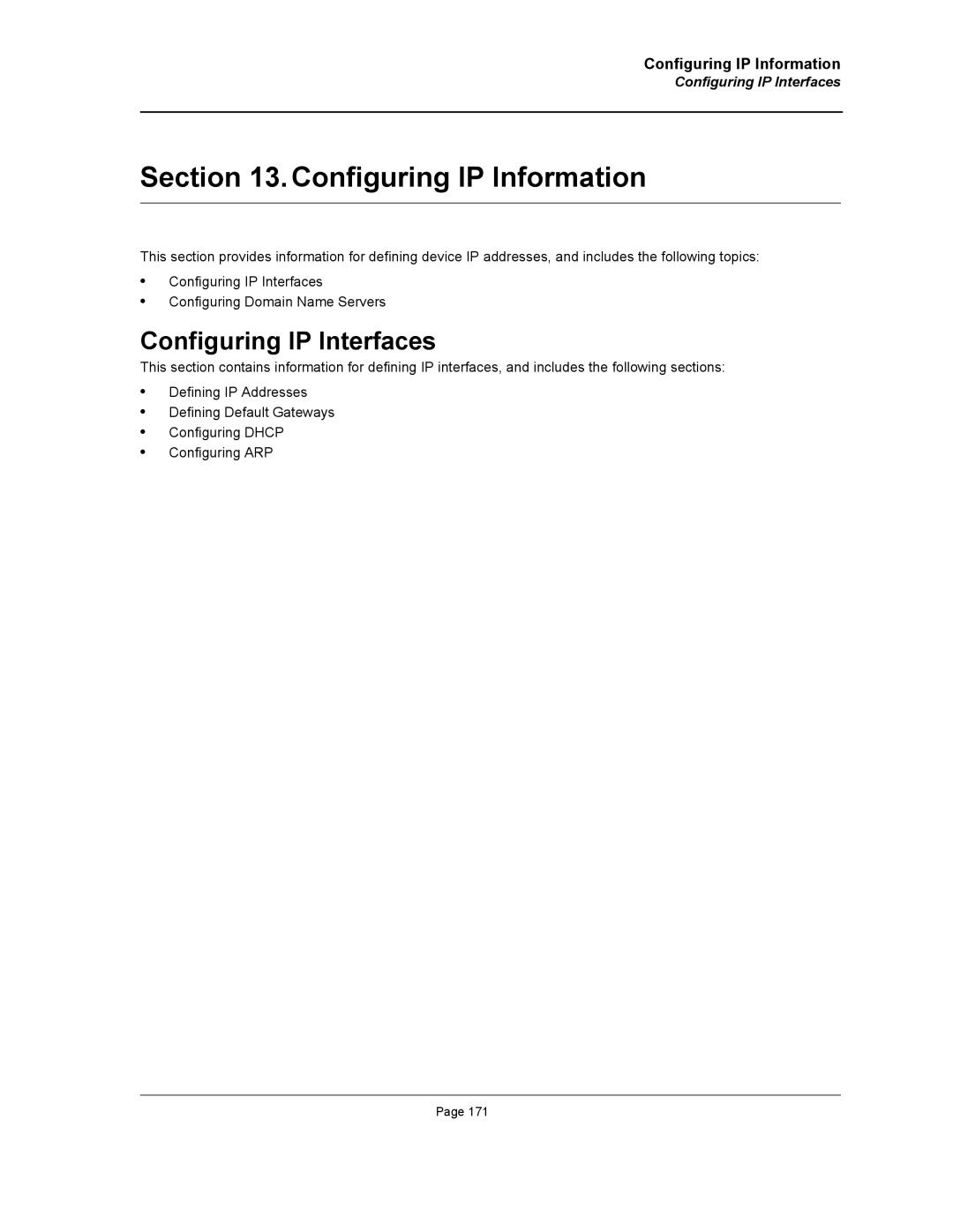 D-Link DWS/DXS-3200 manual Configuring IP Information, Configuring IP Interfaces 