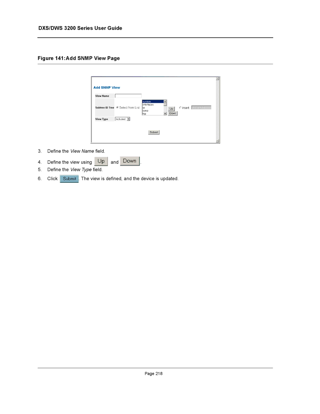 D-Link DWS/DXS-3200 manual Add Snmp View 