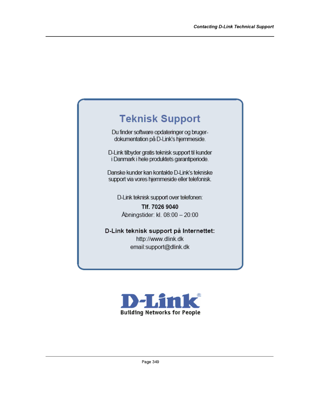 D-Link DWS/DXS-3200 manual Contacting D-Link Technical Support 