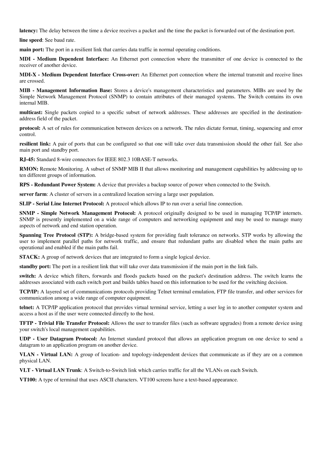 D-Link ethernet managed switch manual 