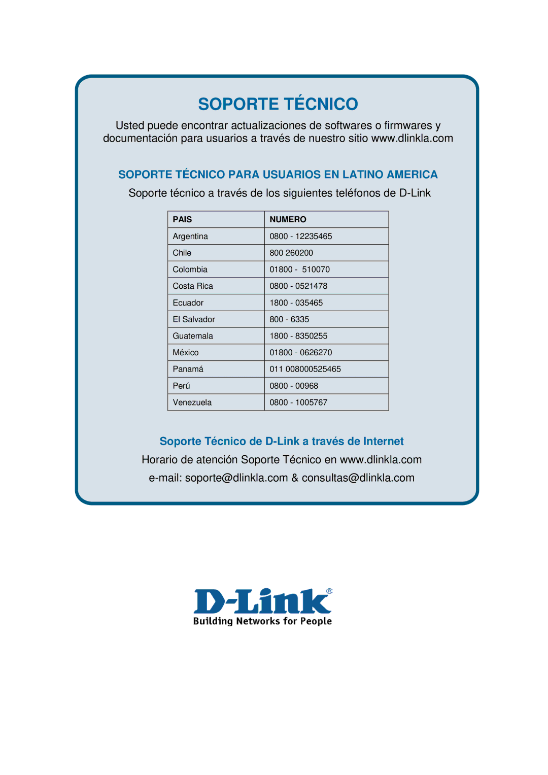 D-Link ethernet managed switch manual Soporte Técnico 