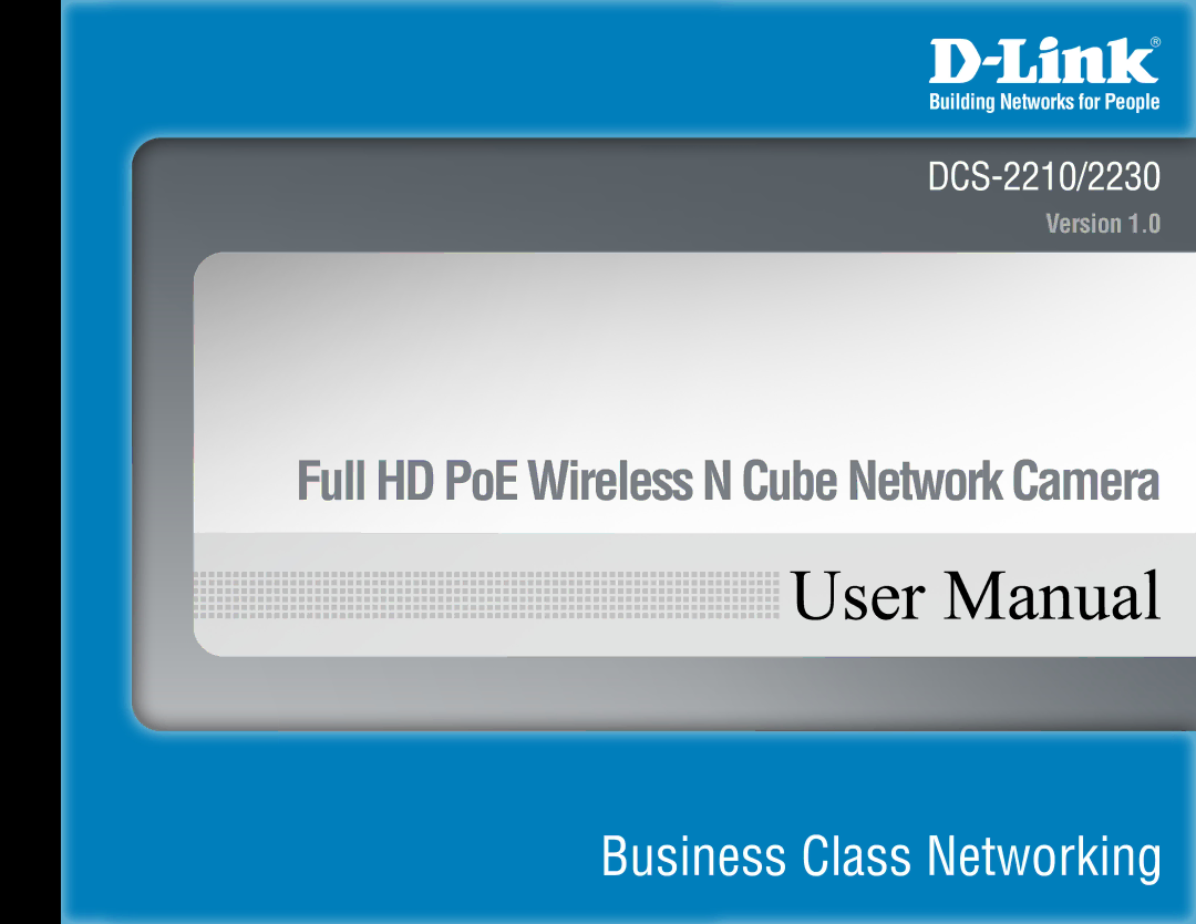 D-Link full hd poe wireless n cube network camera manual 