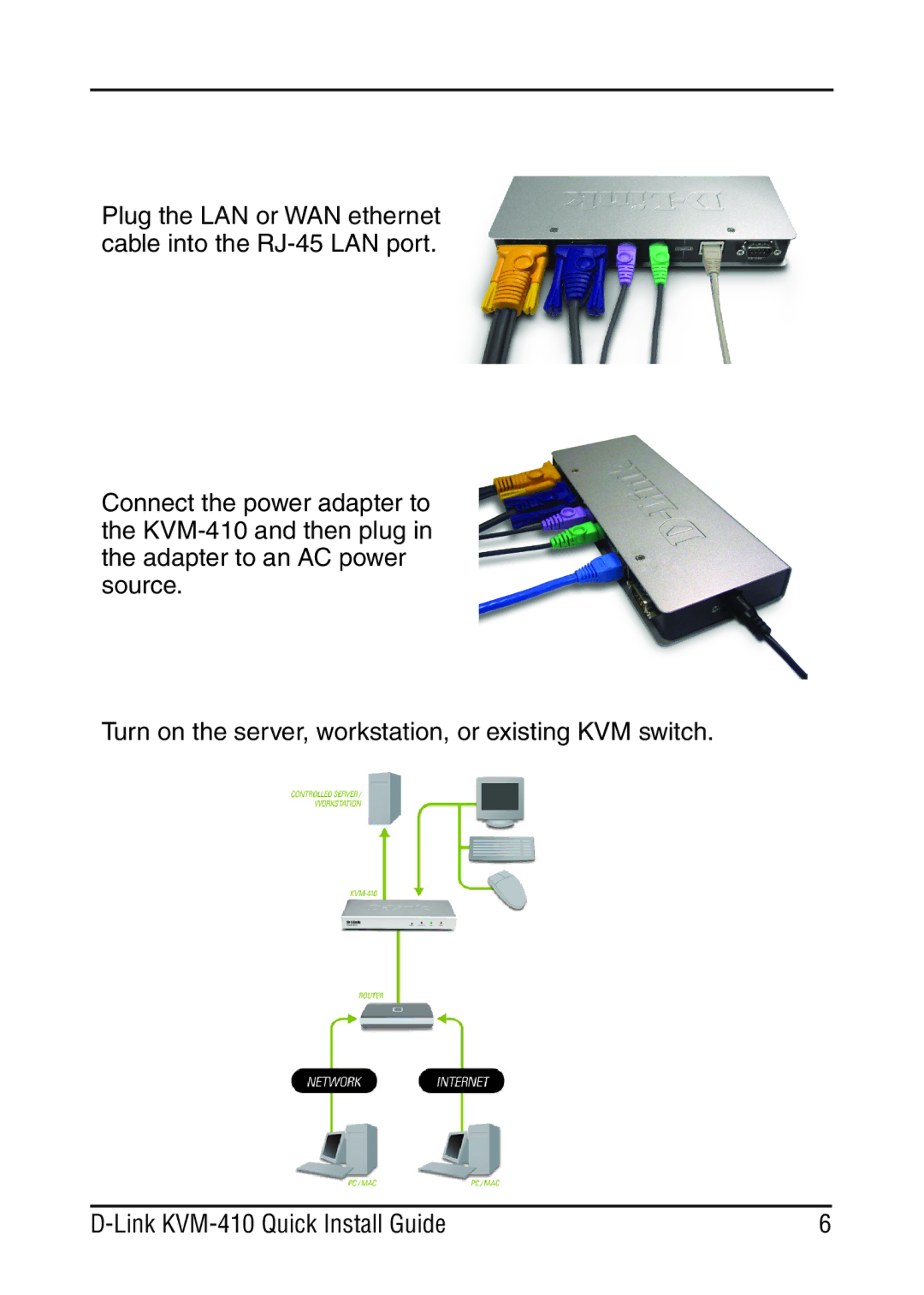 D-Link KVM-410 manual 