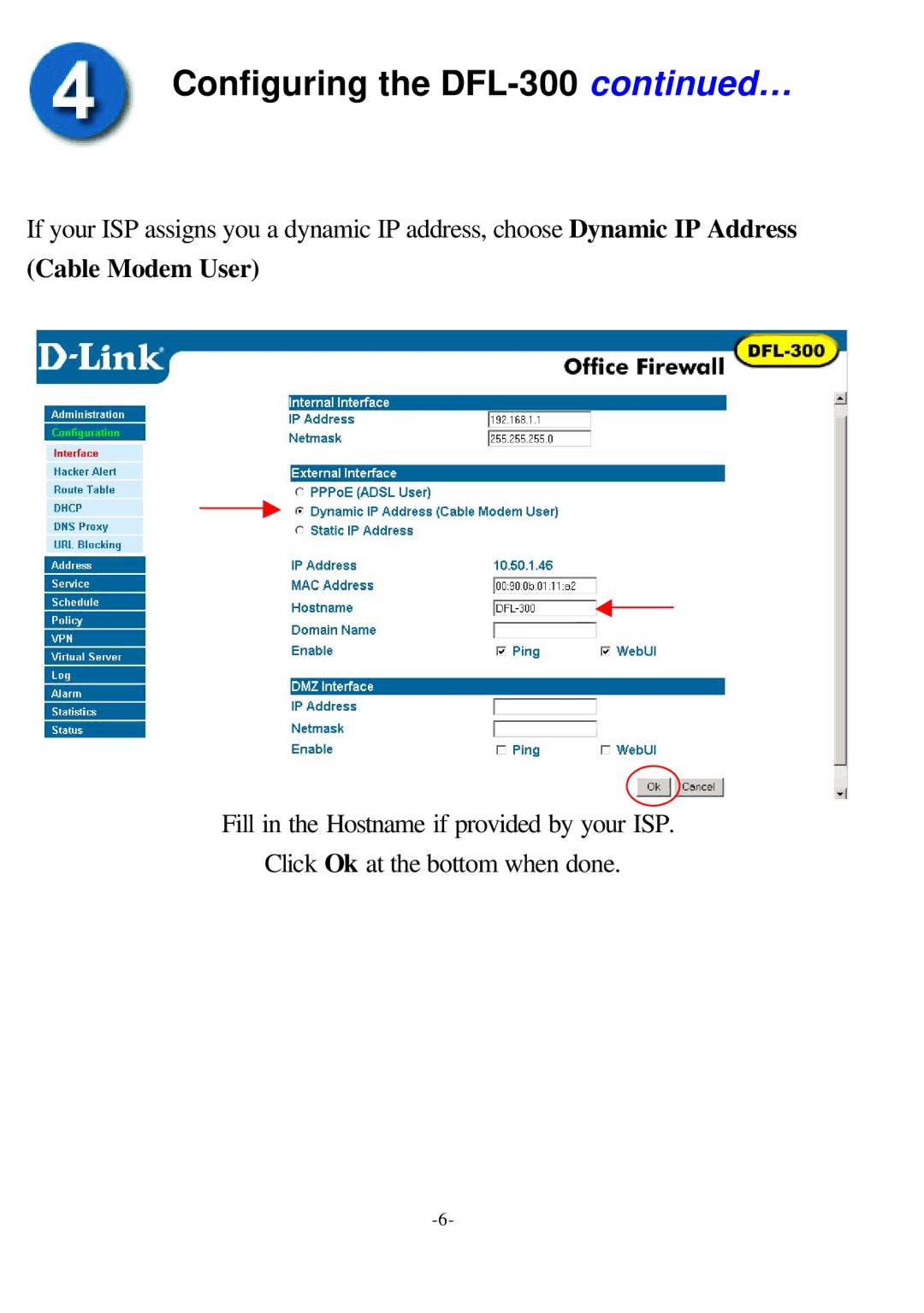 D-Link office firewall manual Cable Modem User 