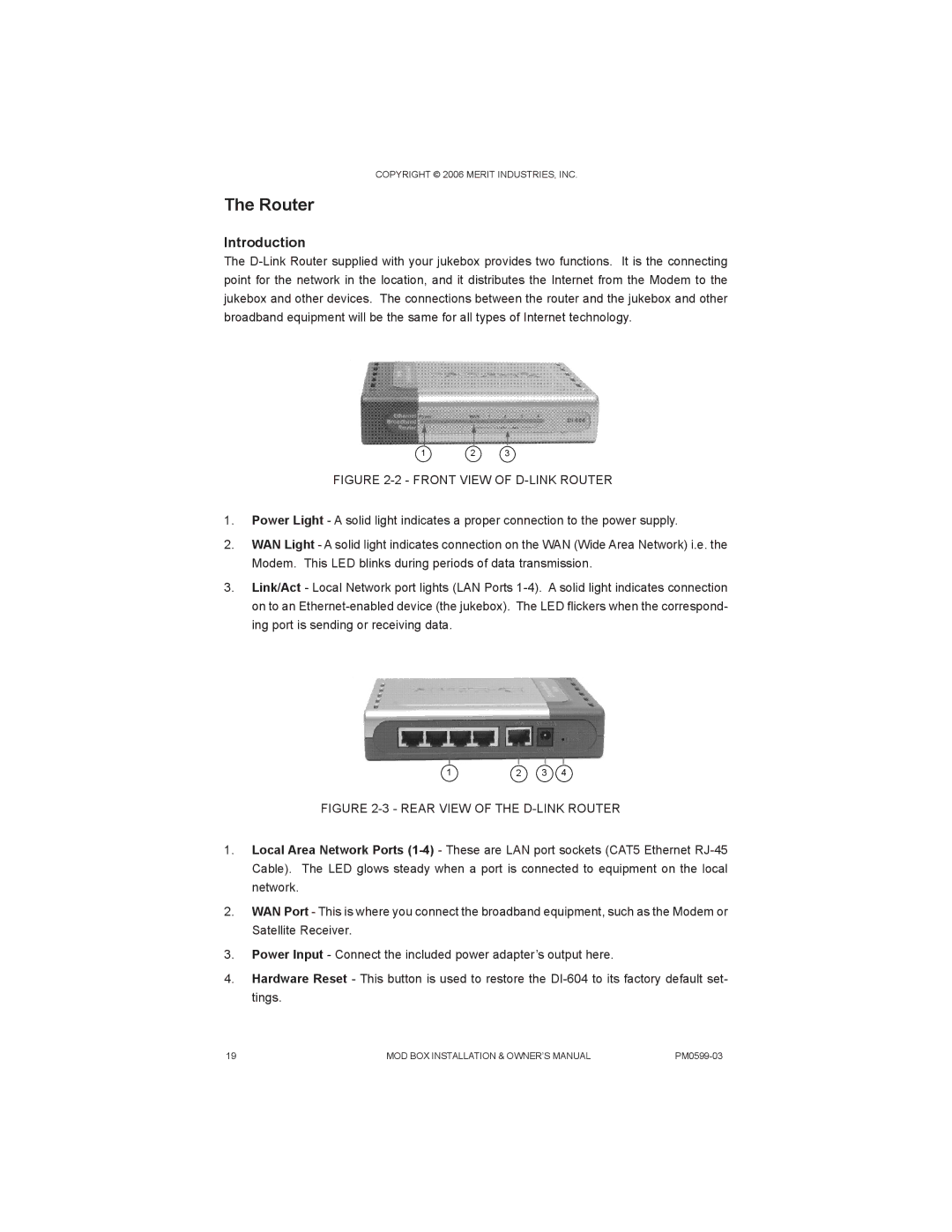 D-Link PM0599-03 owner manual Router, Introduction 