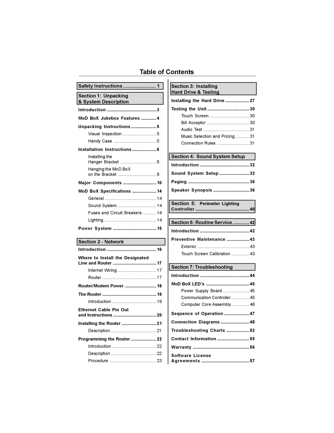 D-Link PM0599-03 owner manual Table of Contents 