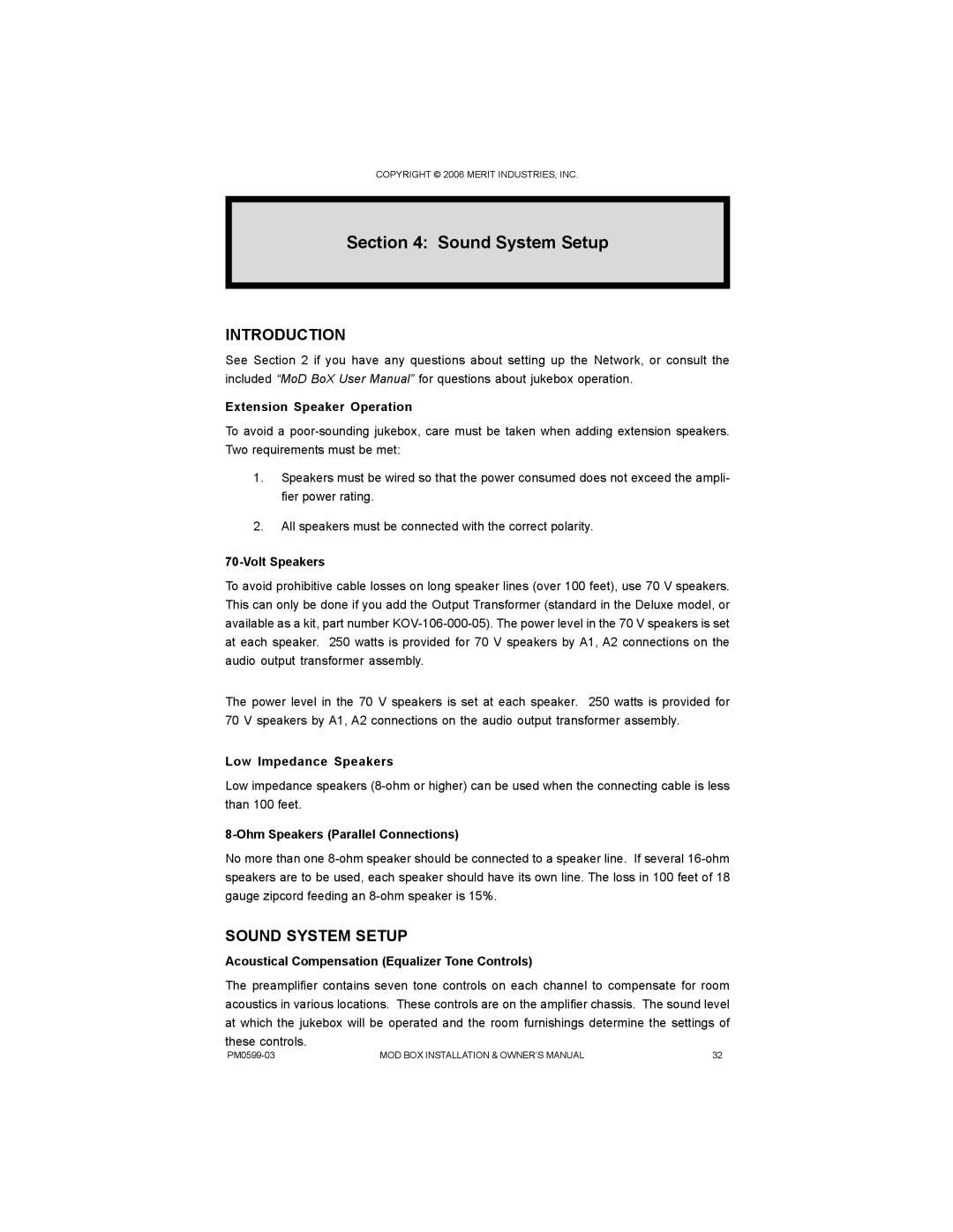 D-Link PM0599-03 owner manual Sound System Setup, Introduction 