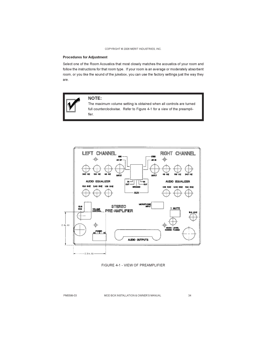 D-Link PM0599-03 owner manual Procedures for Adjustment, View of Preamplifier 