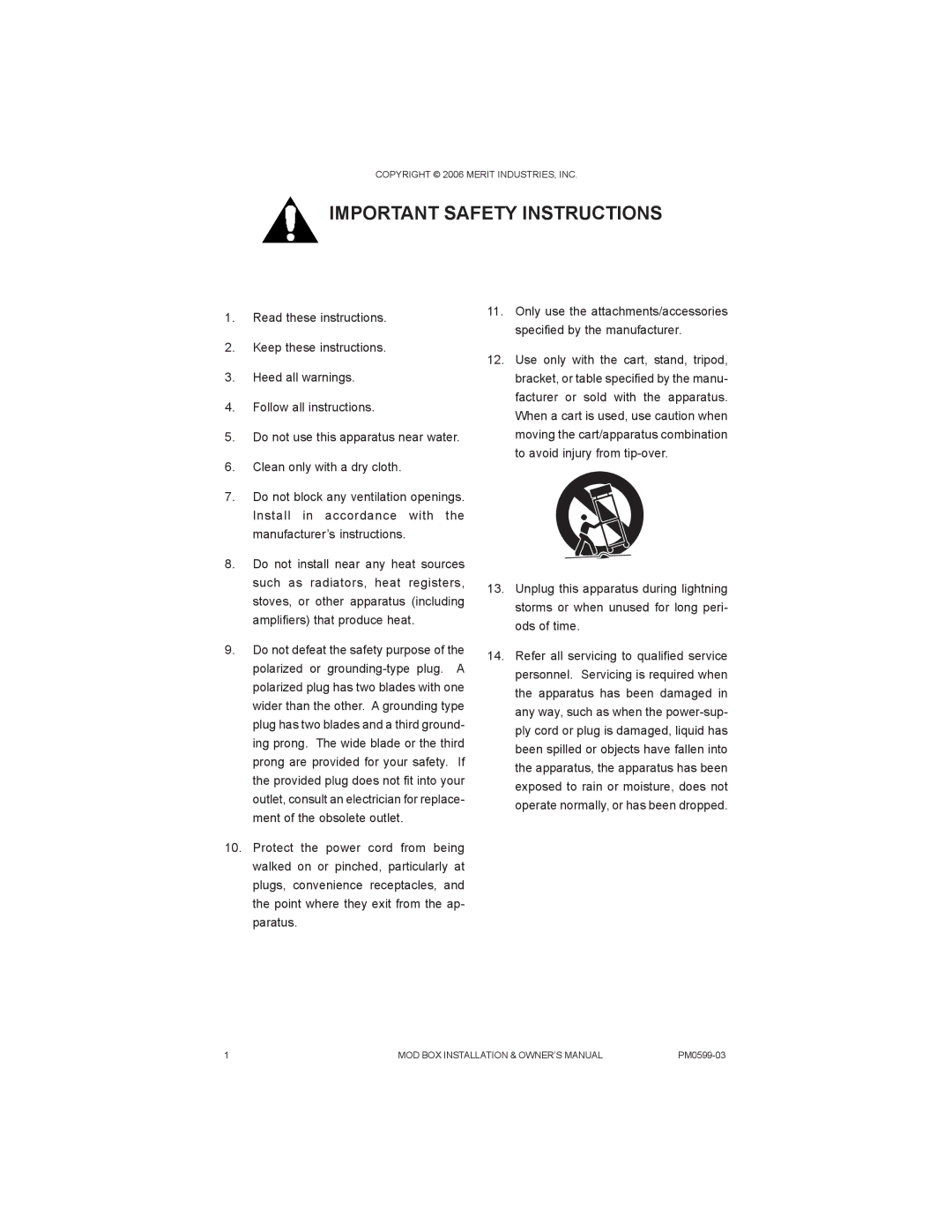 D-Link PM0599-03 owner manual Important Safety Instructions 