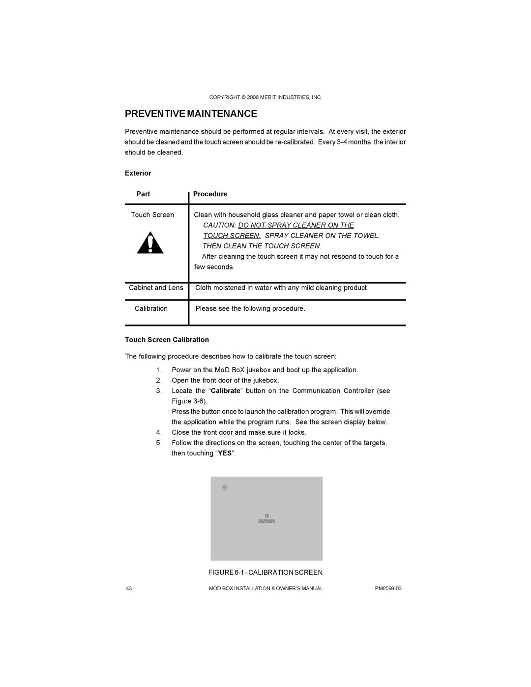 D-Link PM0599-03 owner manual Preventive Maintenance, Exterior PartProcedure 