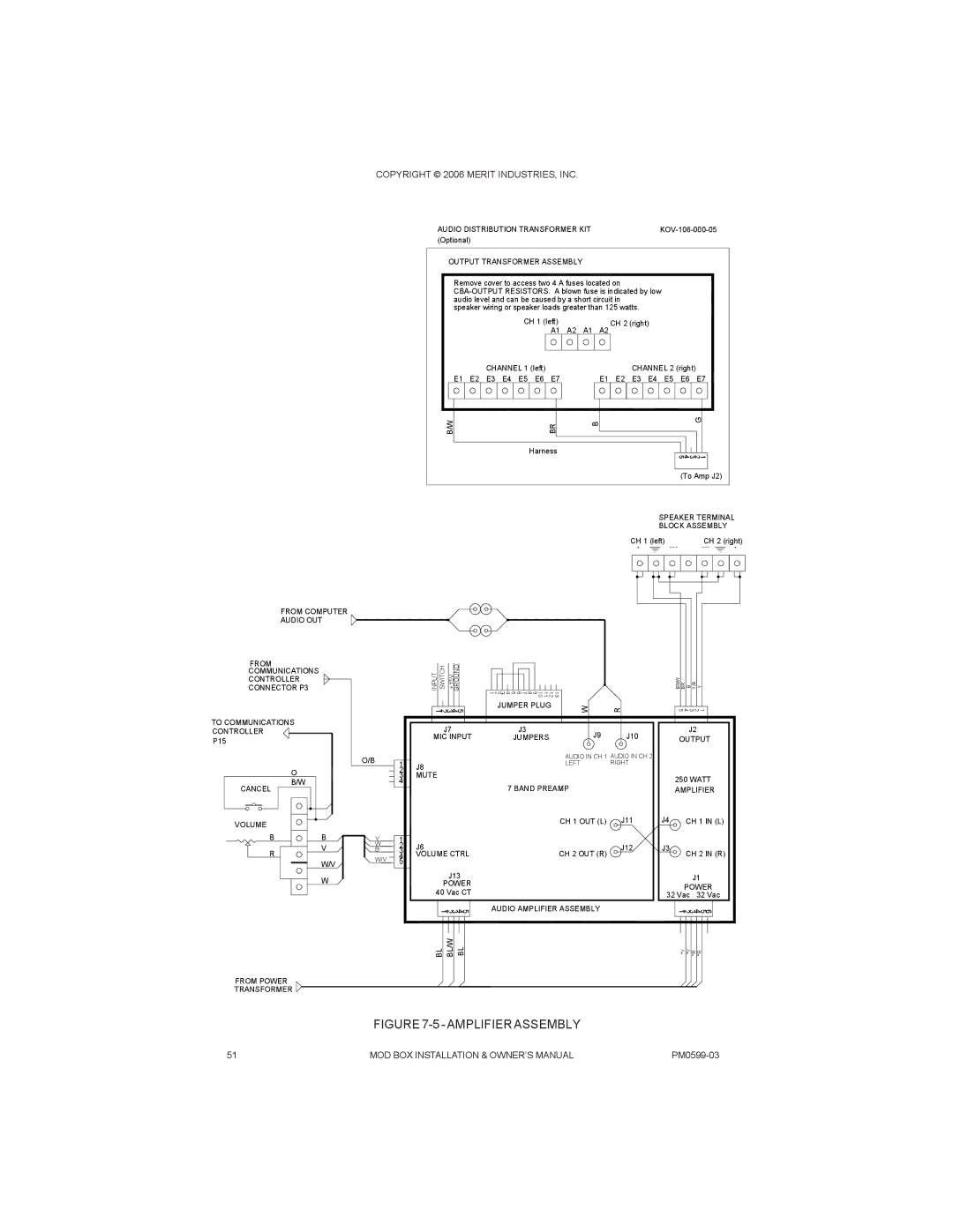 D-Link PM0599-03 owner manual Amplifier Assembly 