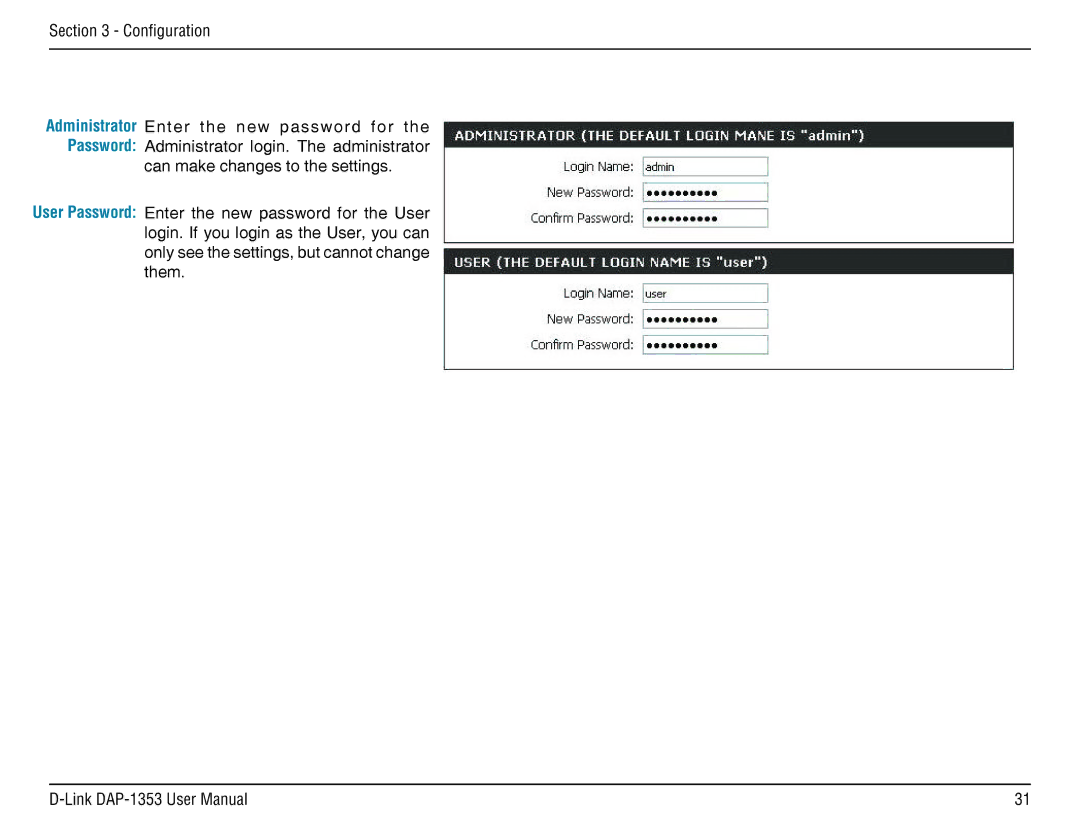 D-Link RangeBooster N 650 Access Point, DAP-1353 manual 