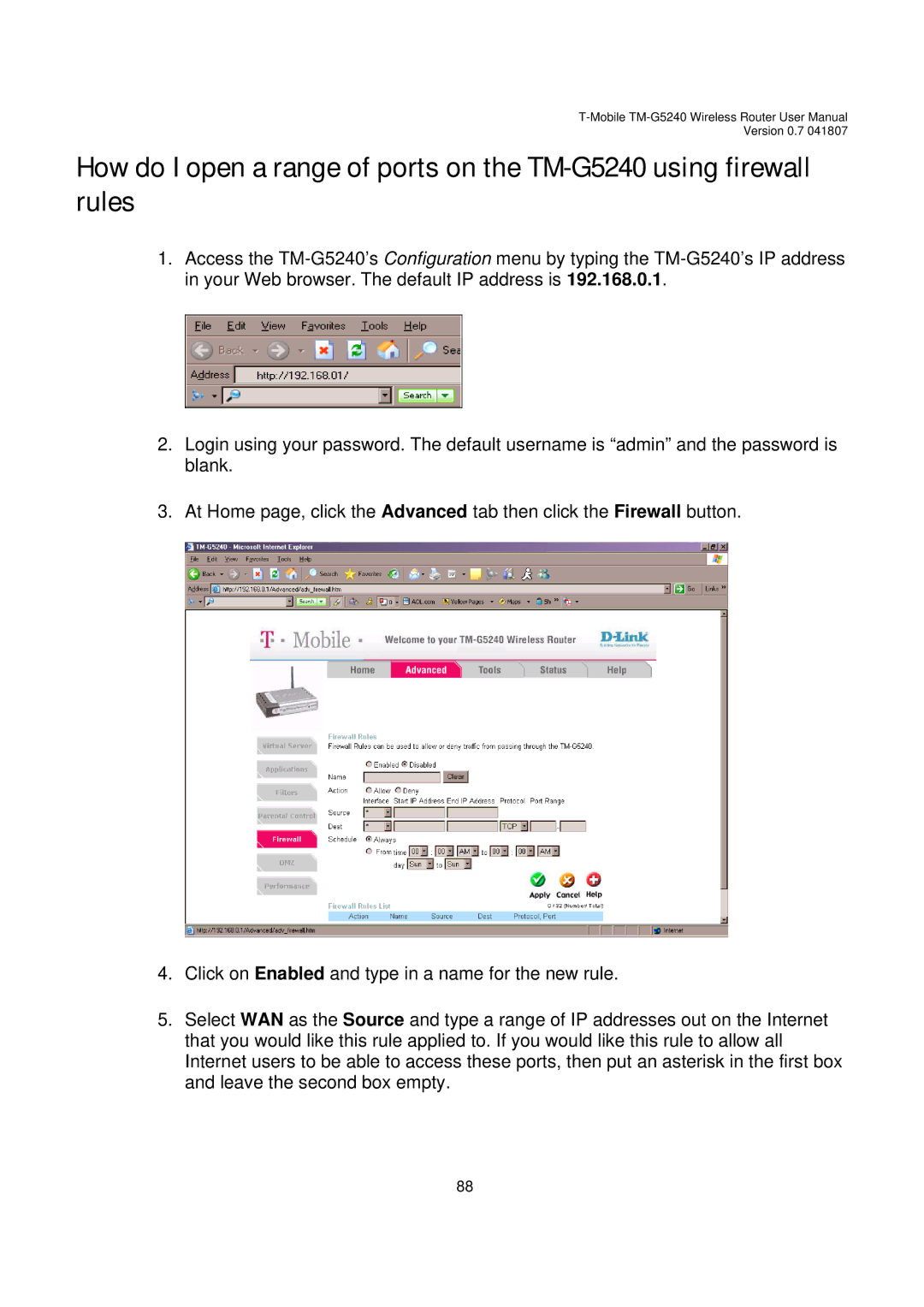 D-Link TM-G5240 user manual Version 0.7 