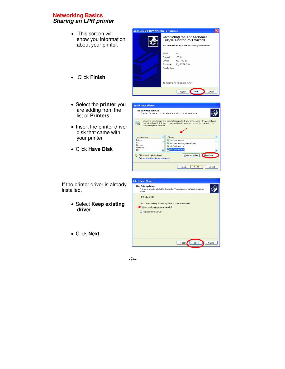 D-Link VDI-604 manual Click Have Disk 