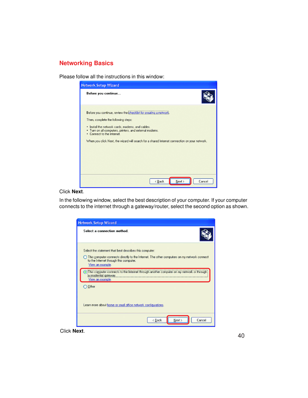 D-Link VDI-624 manual Networking Basics 