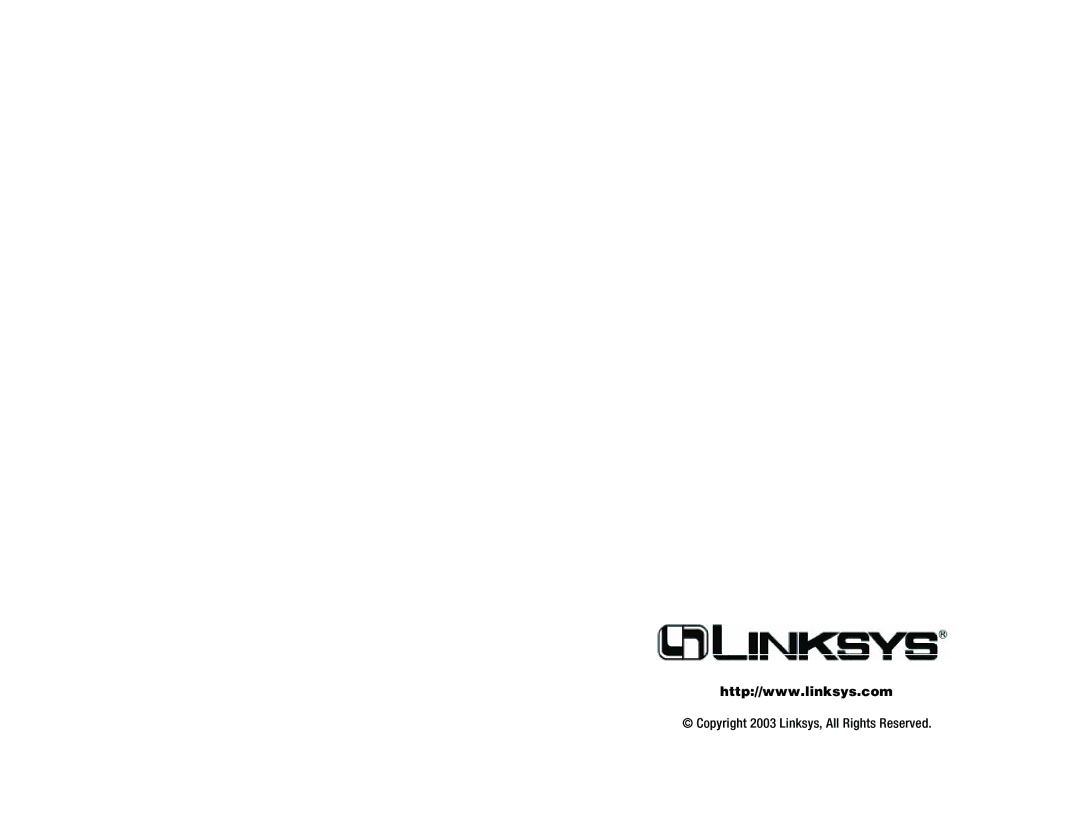 D-Link WAP54G manual Copyright 2003 Linksys, All Rights Reserved 