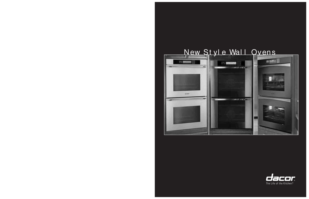 Dacor manual New Style Wall Ovens 