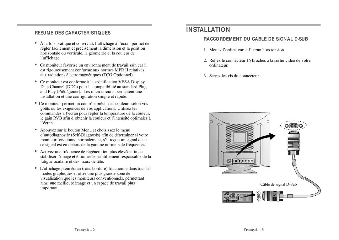 Daewoo 103FH manual Installation 