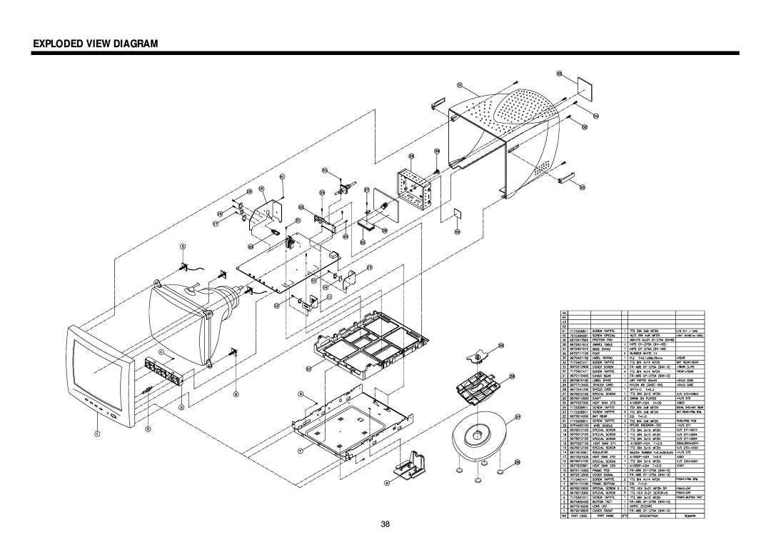 Daewoo 710B service manual Exploded View Diagram 