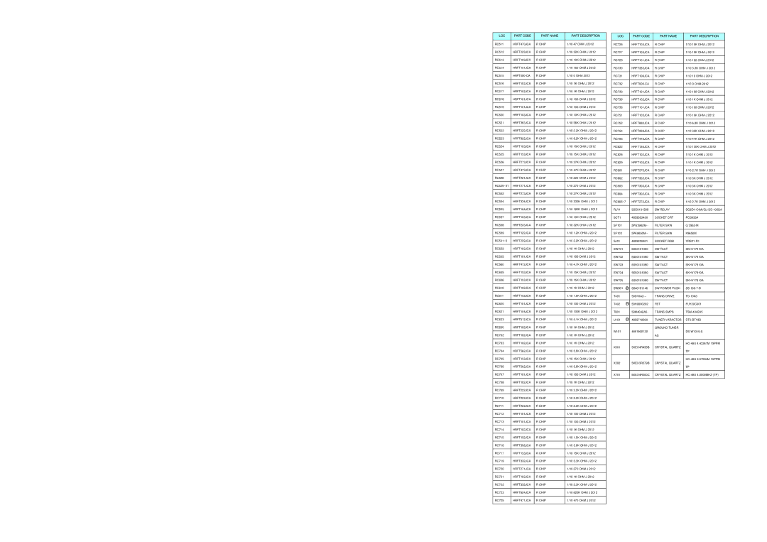 Daewoo CP005P-010G1 specifications HRFT470JCA Chip 