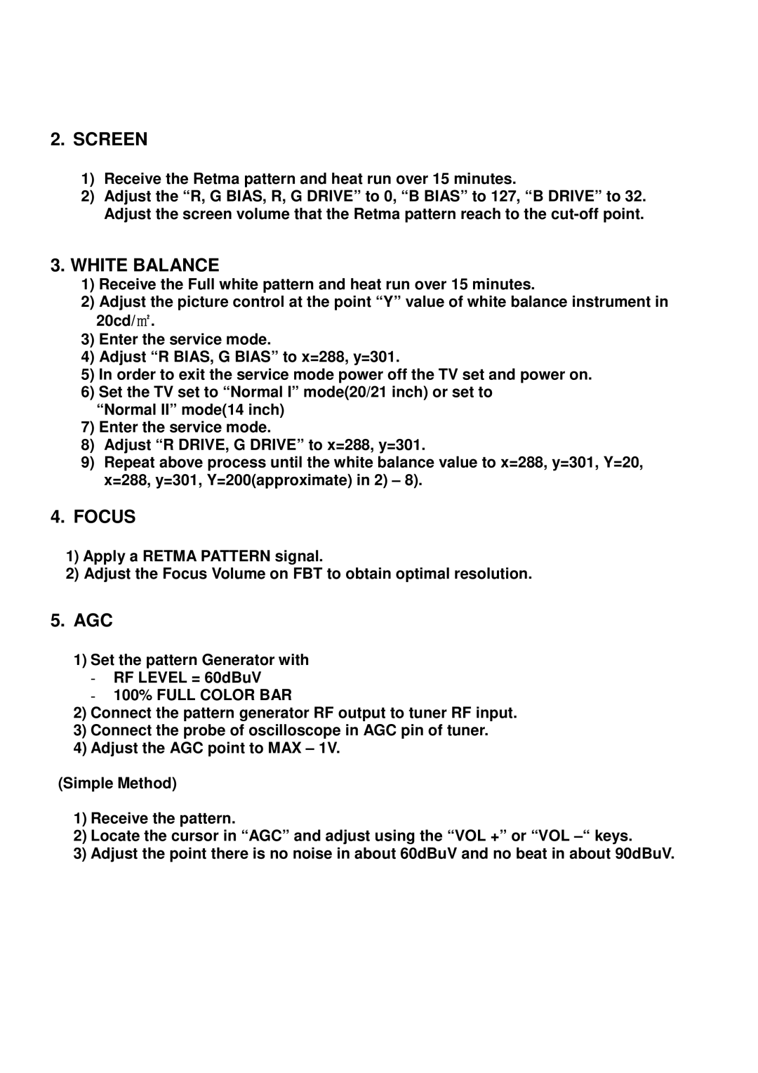 Daewoo CP005P-010G1 specifications Screen 