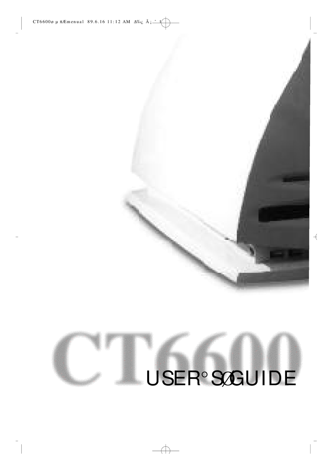 Daewoo CT6600 manual Userøs Guide 