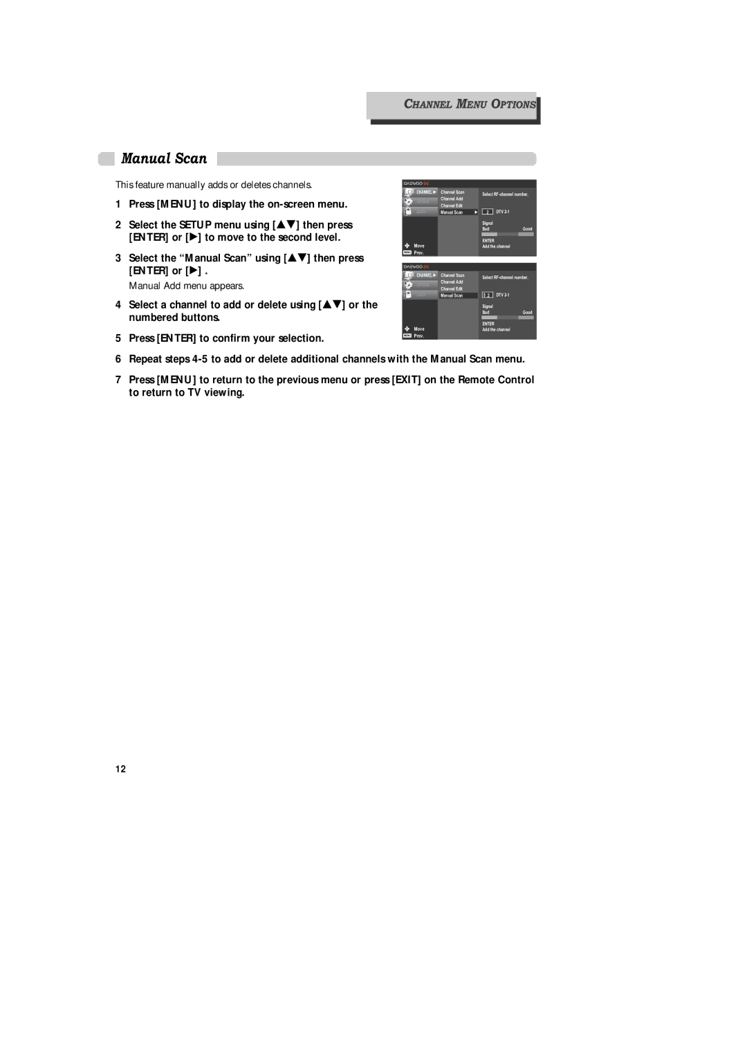 Daewoo DAC-100, DAC-300, DAC-200 owner manual Manual Scan 