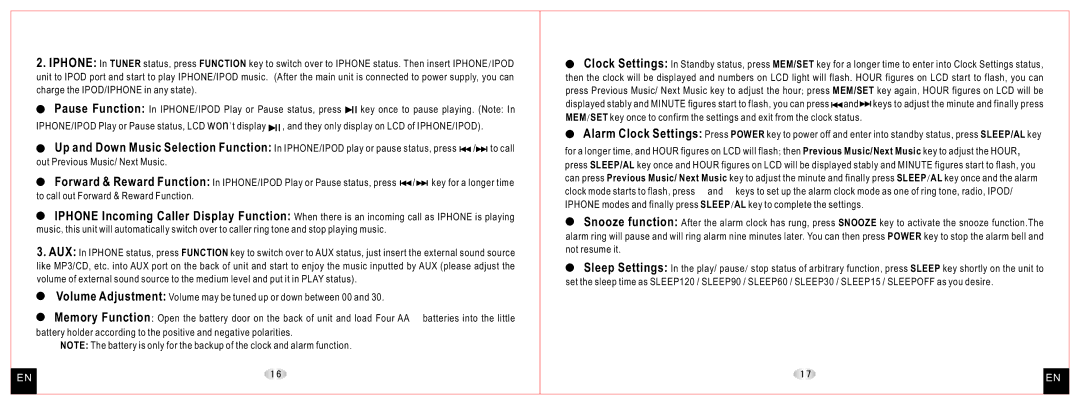 Daewoo DCI-27 user manual 