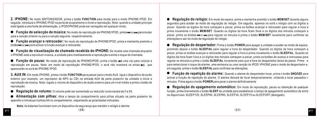 Daewoo DCI-27 user manual 