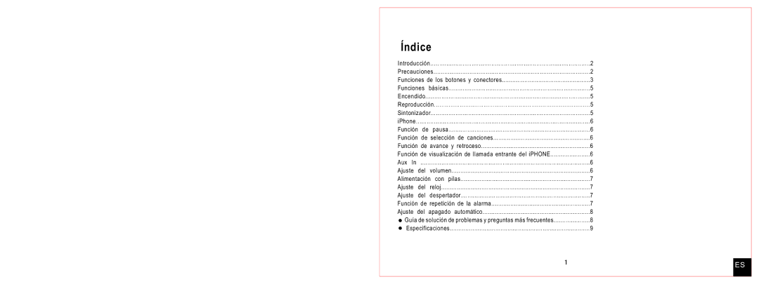 Daewoo DCI-27 user manual Índice 