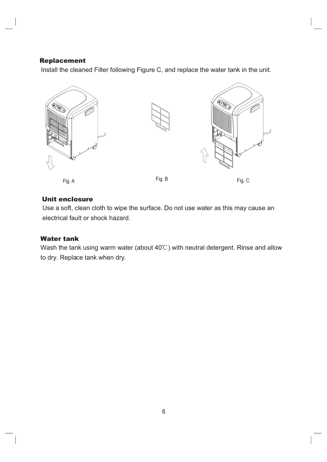 Daewoo DHC-400, DHC-600, DHC-250 manual Replacement, Unit enclosure 